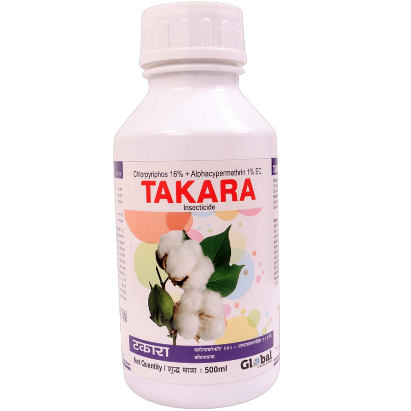 Takara (Chloropyriphos 16% + Alphamethrin 1% EC) Insecticides